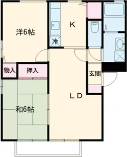 フラワー・レジデンスリラ【1階】の間取り