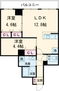 グランカーサ西葛西【5階】の間取り