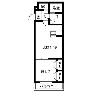 ポルトフィーノ長岡【3階】の間取り
