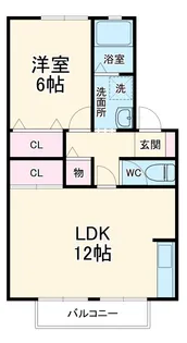 アニバーサリー B【101号室】の間取り