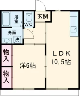 笹原ハイツ【2階】の間取り