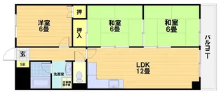 エントピア桂【1階】の間取り