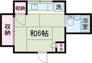 プラムハイツ【203号室】の間取り