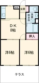 メゾン遠山Ⅱ【2階】の間取り