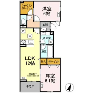 ESPELIA・K【302号室】の間取り