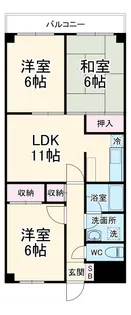 メゾングランルマーニュ【2階】の間取り