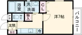 GRAND CASA TENJINGAWA【2階】の間取り