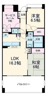 グローイングコート君津【1階】の間取り