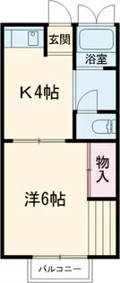 ハイグレード石山【203号室】の間取り