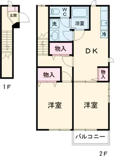 サンシティ B【2階】の間取り