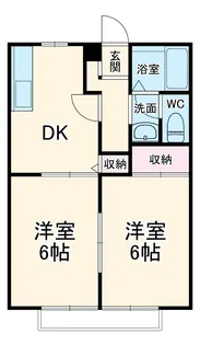 サンビレッジ平塚 A棟【2階】の間取り