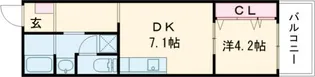 MテラスN【203号室】の間取り