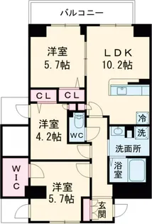 LASA大崎V【4階】の間取り