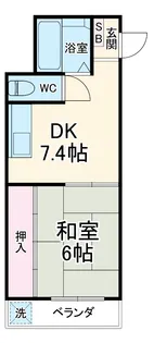 コーポ大富【302号室】の間取り