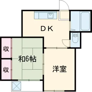 三ツ木コーポ【101号室】の間取り