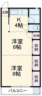 清水マンション【305号室】の間取り