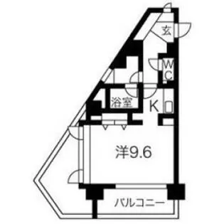 アブレスト原【5階】の間取り