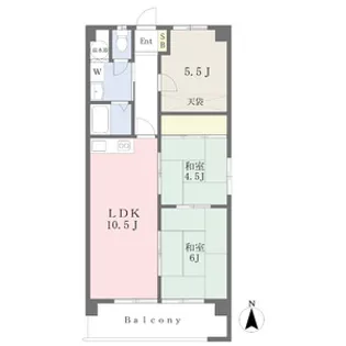 ニューコーポ植田Ⅰ【301号室】の間取り