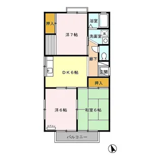 ヴェルメゾンおゆみ野 C【1階】の間取り