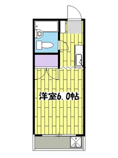 シャトル新狭山【212号室】の間取り