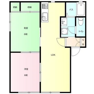 アムールC(三俣)【1階】の間取り