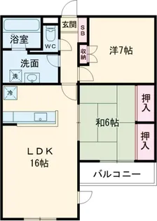 グリーンヒルズ【2階】の間取り