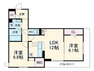 プラム86【202号室】の間取り