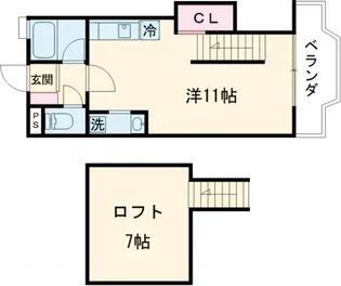 エクセレント竜安寺【3階】の間取り