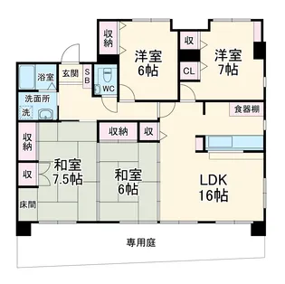 マルシェ小島【1号室】の間取り