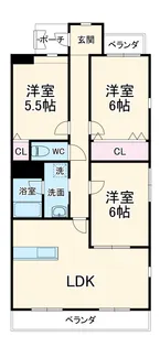 クオリティタウン上野 参番館【101号室】の間取り