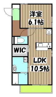 パインコート【105号室】の間取り