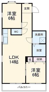 パラシオン萌【2階】の間取り
