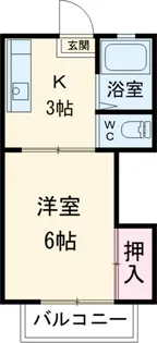 プティビジュー【207号室】の間取り