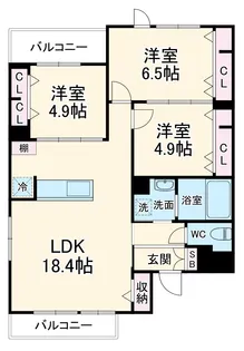 Campana Otakanomori【2階】の間取り