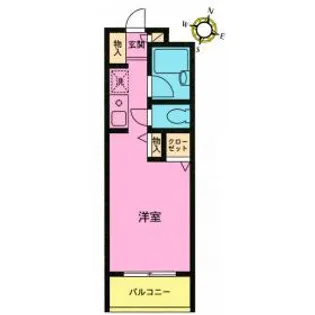 TKマンション【406号室】の間取り