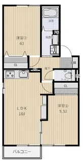サンハイムS&H【1階】の間取り