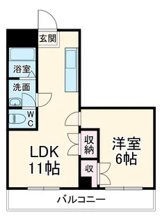 広田ビル【203号室】の間取り