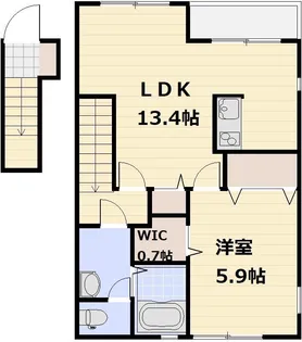 ハイツシェーンV【2階】の間取り