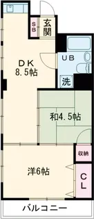 サンバレーハイツ【2階】の間取り