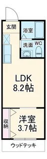 ひなたと春風のラテ【1階】の間取り