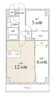 GROOVE豊中レジデンス【2階】の間取り