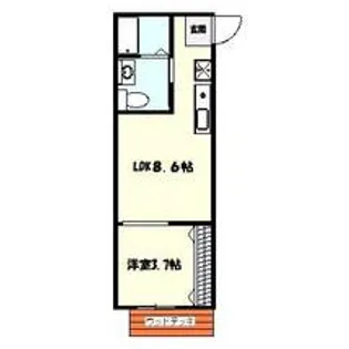 ひなたと春風のラテ【3階】の間取り