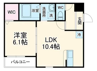フジパレス大和田Ⅱ番館【2階】の間取り