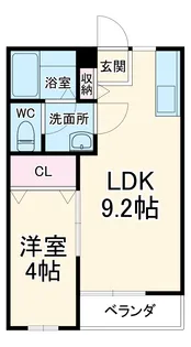 ラ・カーサ秋山【101号室】の間取り