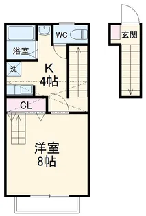カルディア【2階】の間取り