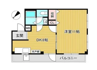 ハイツクボタ【1階】の間取り