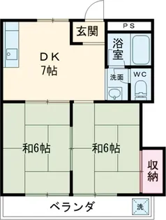 荒川マンション【303号室】の間取り