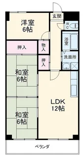 レジディア日比野【6階】の間取り
