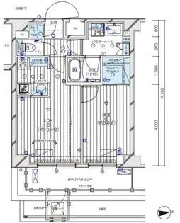 メインステージ入谷Ⅴ【205号室】の間取り
