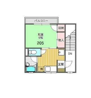 サンハイム3【205号室】の間取り